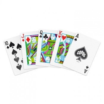 Copag Elite Poker dviguba žaidimo kortų kaladė Regular dydis (juoda/auksinė)