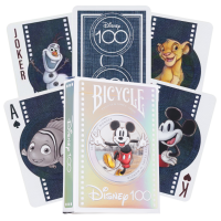 Kosmetinis defektas Bicycle Disney 100 Year Anniversary žaidimo kortos