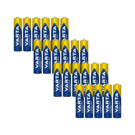 Varta AAA Longlife Power LR03 šarminės baterijos 23 vnt.