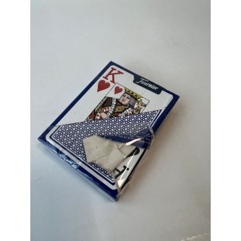 Kosmetinis defektas Fournier 818 Linen Finish Pokerio kortos (Mėlyna)