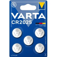 Varta CR2025 (6025) monetinės ličio baterijos 5 vnt.