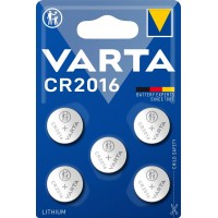 Varta CR2016 (6016) monetinės ličio baterijos 5 vnt.