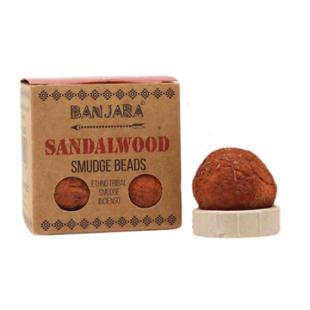 Banjara smilkalų karoliukai – Sandalwood