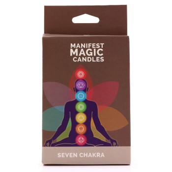 Seven Chakra Manifest žvakės (7 vnt) Ancient Wisdom
