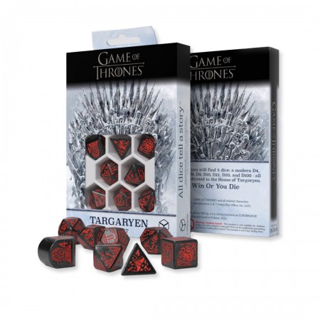 Game of Thrones. Targaryen kauliukų rinkinys Q-WORKSHOP