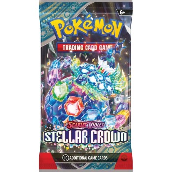 Pokémon Scarlet & Violet: Stellar Crown Booster papildymas (10 kortų) (anglų k.)