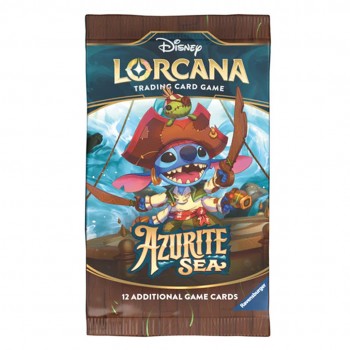 Disney Lorcana Azurite Sea Booster kortų papildymas (12 kortų) (anglų k.)