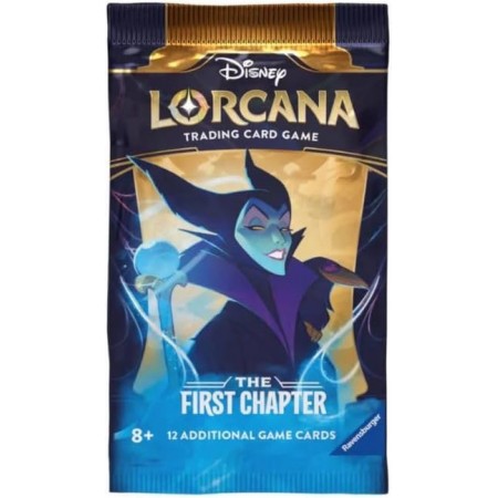 Disney Lorcana The First Chapter Sleeved Booster kortų papildymas (12 kortų) (anglų k.)