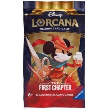 Disney Lorcana The First Chapter Sleeved Booster kortų papildymas (12 kortų) (anglų k.)