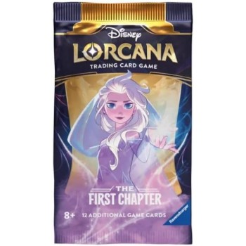 Disney Lorcana The First Chapter Sleeved Booster kortų papildymas (12 kortų) (anglų k.)
