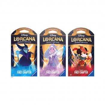 Disney Lorcana The First Chapter Sleeved Booster kortų papildymas (12 kortų) (anglų k.)