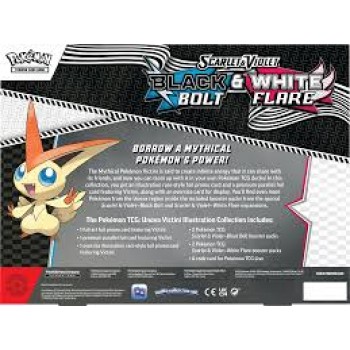 Pokémon Scarlet & Violet: Black Bolt & White Flare - Unova Victini Illustration Collection dėžė (anglų k.)
