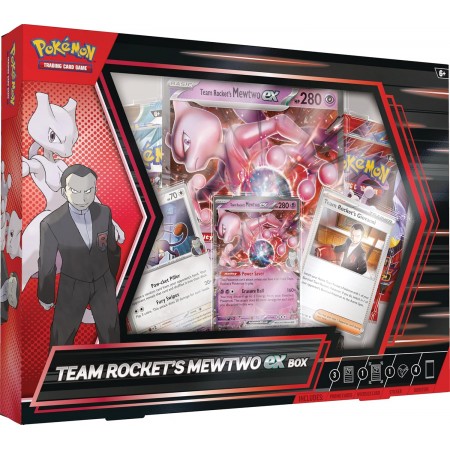Pokemon Destined Rivals: Team Rocket's Mewtwo ex dėžė (4 pakuotės) (anglų k.)