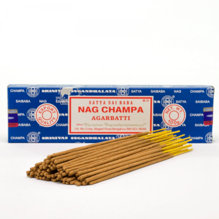 Kosmetinis defektas Nag Champa smilkalai 100g Satya