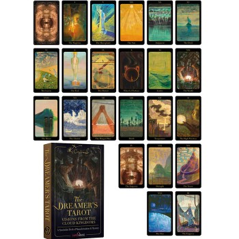 M.K.Čiurlionis: taro kortos „Vizijos iš debesų karalysčių“ + knygelė 7 kalbomis