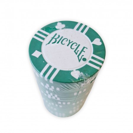 Pokerio žetonai 20 vnt. (Žalios sp.) Bicycle