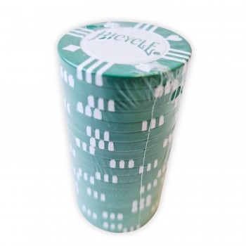 Pokerio žetonai 20 vnt. (Žalios sp.) Bicycle