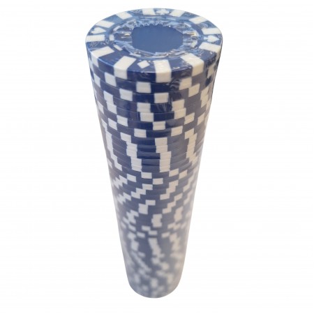 Pokerio žetonai 50 vnt. (mėlynos spalvos) Star