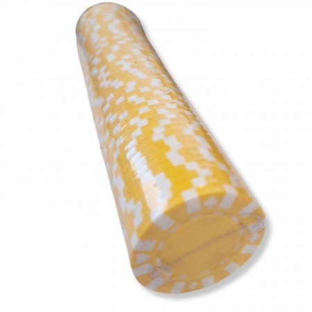 Pokerio žetonai 50 vnt. (geltonos spalvos) Star