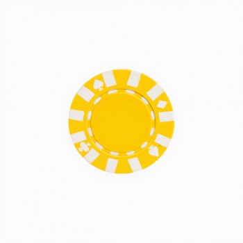 Pokerio žetonai 50 vnt. (geltonos spalvos) Star