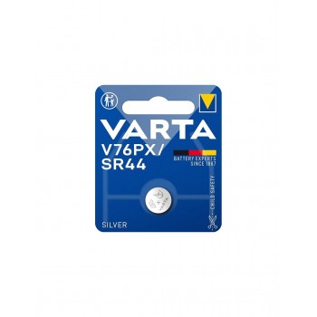 Varta V76PX / SR44 sidabro oksido baterija 1 vnt. Varta V76PX / SR44 sidabro oksido baterija 1 vnt.