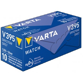 Varta 395 (SR927SW) SR57 baterijos 10 vnt. Varta 395 (SR927SW) SR57 baterijos 10 vnt.