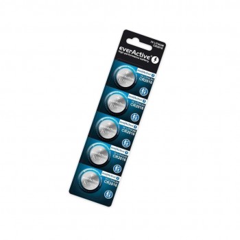 EverActive CR2016 3V ličio baterijos 5 vnt.