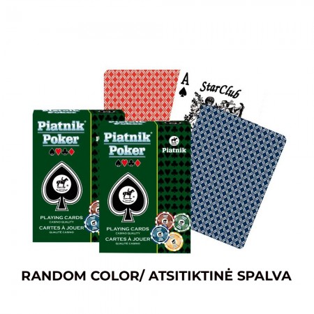 Piatnik pokerio kortų kaladė 1 vnt. (raudona arba mėlyna) Piatnik pokerio kortų kaladė 1 vnt. (raudona arba mėlyna)