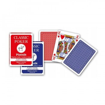 Piatnik Classic 2 Index Pokerio kortų kaladė 1 vnt. (raudona arba mėlyna) Piatnik Classic 2 Index Pokerio kortų kaladė 1 vnt. (raudona arba mėlyna)