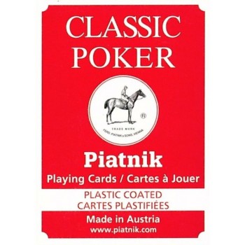 Piatnik Classic 2 Index Pokerio kortų kaladė 1 vnt. (raudona arba mėlyna) Piatnik Classic 2 Index Pokerio kortų kaladė 1 vnt. (raudona arba mėlyna)