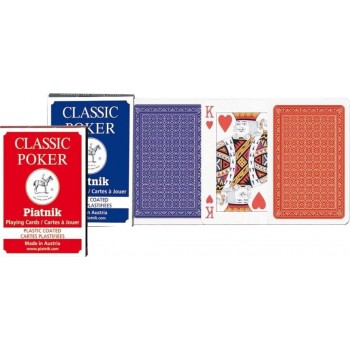 Piatnik Classic 2 Index Pokerio kortų kaladė 1 vnt. (raudona arba mėlyna) Piatnik Classic 2 Index Pokerio kortų kaladė 1 vnt. (raudona arba mėlyna)