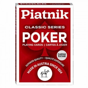 Piatnik Classic Series 4 Index Pokerio kortos 1 vnt. (raudonos arba mėlynos) Piatnik Classic Series 4 Index Pokerio kortos 1 vnt. (raudonos arba mėlynos)