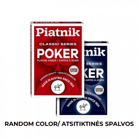 Piatnik Classic Series 4 Index Pokerio kortos 1 vnt. (raudonos arba mėlynos) Piatnik Classic Series 4 Index Pokerio kortos 1 vnt. (raudonos arba mėlynos)