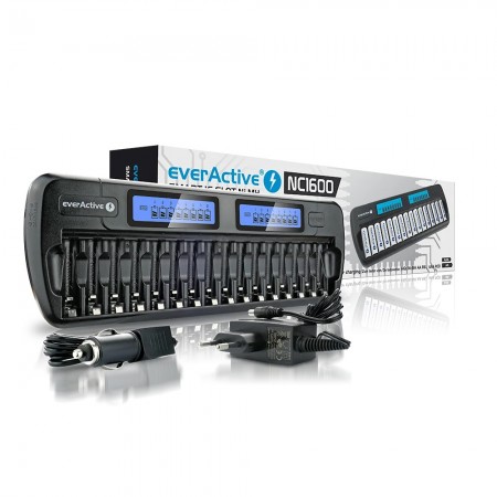 EverActive NC-1600 baterijų pakrovėjas