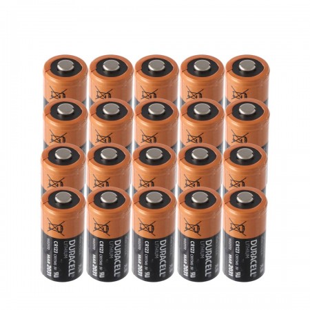 Duracell CR123 ličio baterijos 20 vnt.