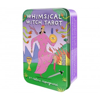 Whimsical Witch Tarot metalinėje dėžutėje US Games Systems Whimsical Witch Tarot metalinėje dėžutėje US Games Systems