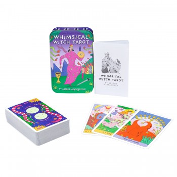 Whimsical Witch Tarot metalinėje dėžutėje US Games Systems Whimsical Witch Tarot metalinėje dėžutėje US Games Systems