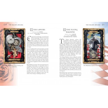 The Gothic Steampunk Tarot: kortų ir knygos rinkinys Cico Books