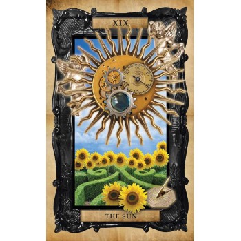 The Gothic Steampunk Tarot: kortų ir knygos rinkinys Cico Books