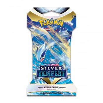 Pokemon Sword & Shield: Silver Tempest Sleeved Booster kortų papildymo pakuotė 1 vnt.