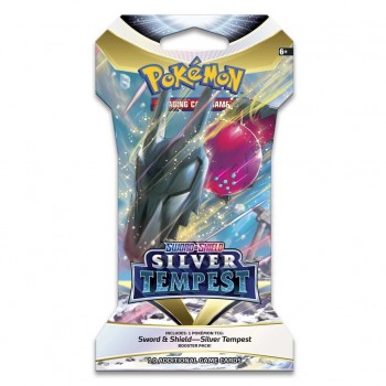 Pokemon Sword & Shield: Silver Tempest Sleeved Booster kortų papildymo pakuotė 1 vnt.