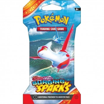 Pokemon Scarlet & Violet: Surging Sparks Sleeved Booster kortų papildymo pakuotė 1 vnt.