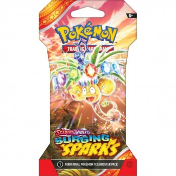 Pokemon Scarlet & Violet: Surging Sparks Sleeved Booster kortų papildymo pakuotė 1 vnt.