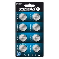 EverActive ličio baterijų rinkinys 4 x CR2032 2 x CR2025 2 x CR2016