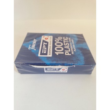 Kosmetinis defektas Fournier EPT pokerio kortos (Mėlynos)