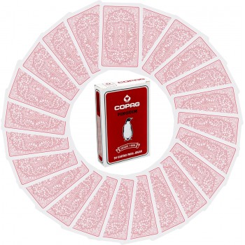 Pinguim bridžo kortos (Raudonos) Copag