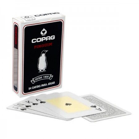 Pinguim bridžo kortos (juodos) Copag