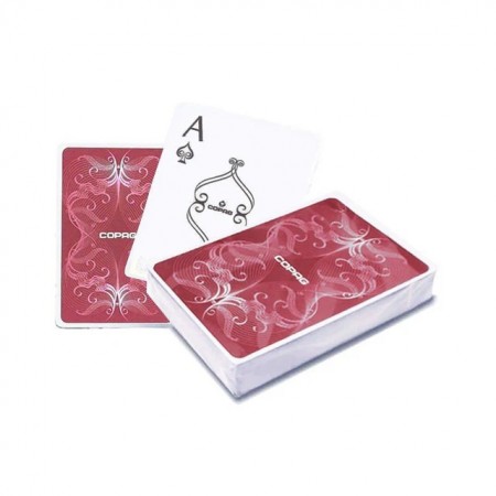 Centennial plastikinė pokerio kortų kaladė (raudona) Copag