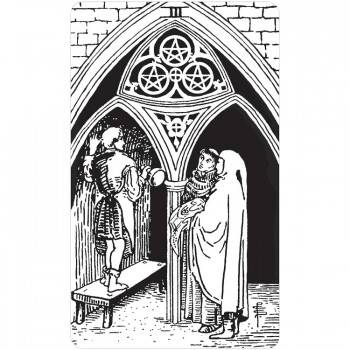 Kosmetinis defektas Black & White Rider-Waite Taro kortos US Games Systems