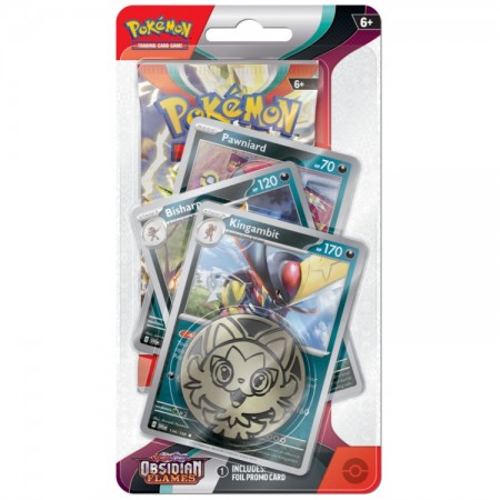 Pokémon Scarlet & Violet: Kingambit Obsidian Flames Premium kortų papildymas (anglų k.) Pokémon Scarlet & Violet: Kingambit Obsidian Flames Premium kortų papildymas (anglų k.)